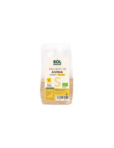 Pack 6 Salvado de Avena Bio Sin Gluten 300 g Solnatural