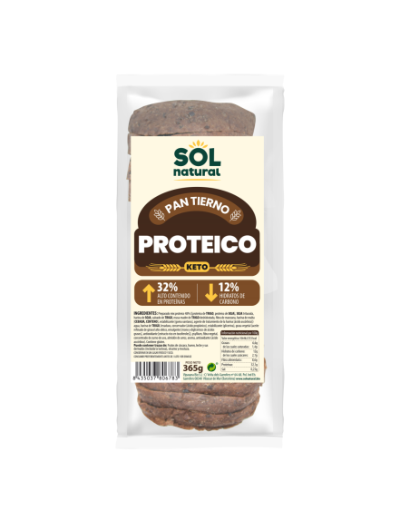 Pack 12 Pan de Molde Proteico Keto Solnatural 365 g