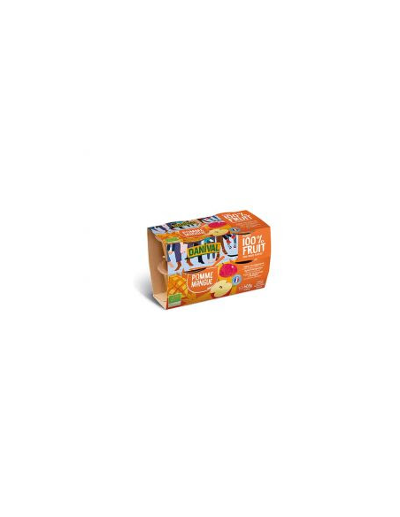 Pack 4 Purés Bio de Manzana y Mango Danival 400 g