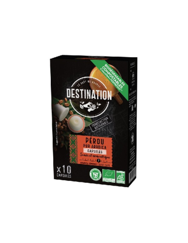 Cápsulas Biodegradables Pur Arábica Perú Bio 10x5,5g