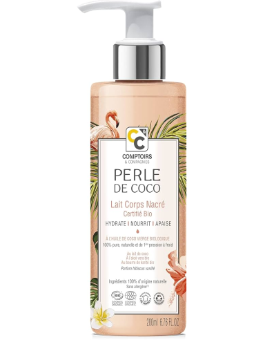 Leche Corporal Nacarada Perle De Coco 200ml Certificada Eco