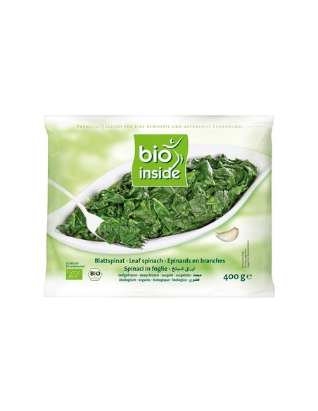 Espinafre Folha Orgânico 400 g | Bio Inside Natural e Fresco