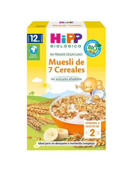 Pacote 6 Muesli 7 Cereais Bio Hipp 200g - Naturais e Saudáveis