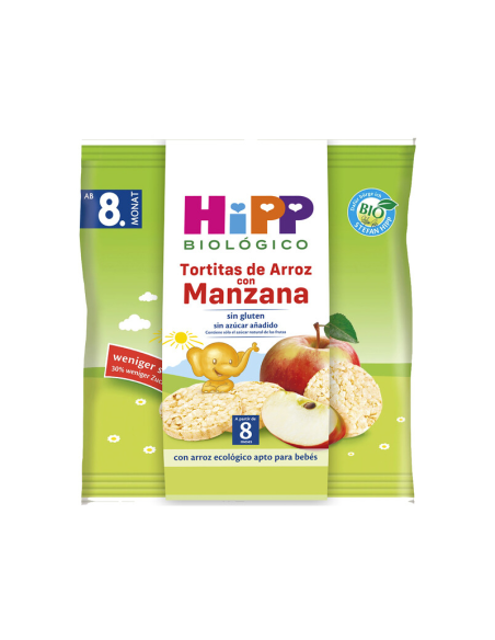 Pack 7 Panquecas de Arroz com Maçã Hipp Biológica 30 g