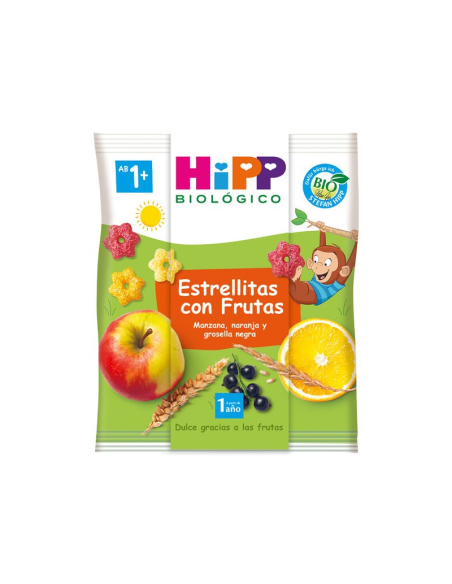 Pacote de 9 Estrelinhas Orgânicas com Frutas Hipp 30 g Saudáveis