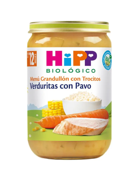 Pack 6 Frascos de Legumes com Peru Orgânico Hipp 220 g
