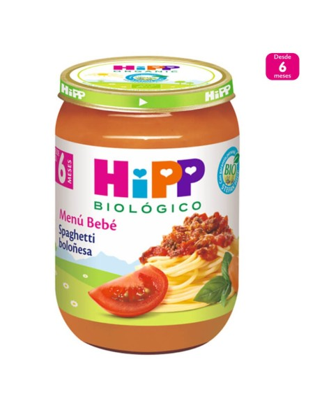 Pack 6 Frascos de Espaguete à Bolonhesa Orgânico 190g Hipp Natural
