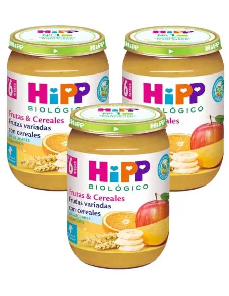 Pack 6 Cereais Orgânicos com Frutas Hipp 250 g - Nutritivos e Naturais