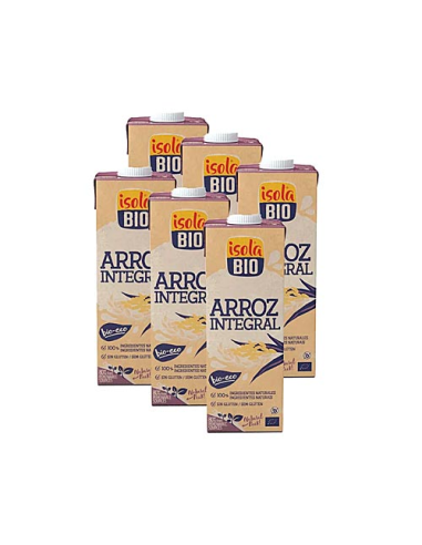 Pack 5x1 Bebida Vegetal Arroz Integral Bio Isola Bio 1L