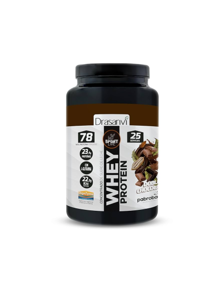 Whey Protein Conc. Chocolate Duplo 1450G Sport da Drasanvi Sport Live