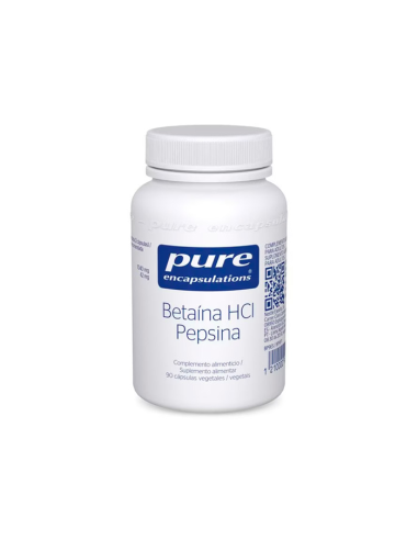 Betaína HCl e Pepsina 90 cápsulas vegetais da Vbyotics