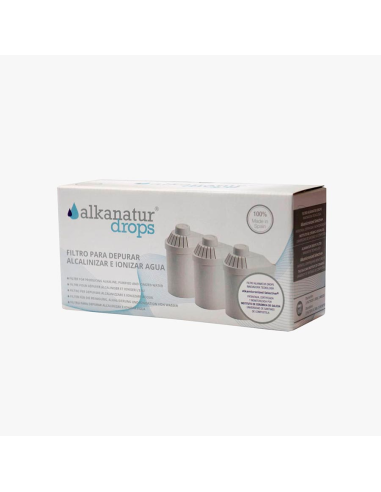 Pack 3 Filtros Alkanatur Drops  Agua Pura y Saludable