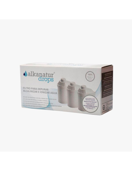 Pack 3 Filtros Alkanatur Drops  Agua Pura y Saludable
