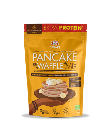 Pancake Plátano Cáñamo y Canela 400g Iswari – Nutritivo y Natural