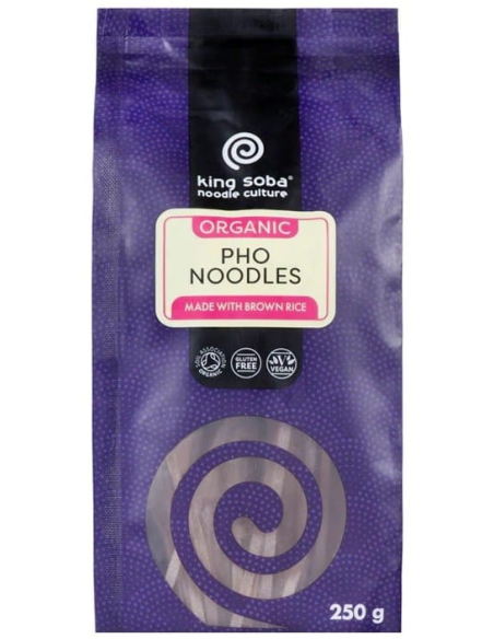 Macarrão Pho Arroz Integral Orgânico King Soba Sem Glúten 250g