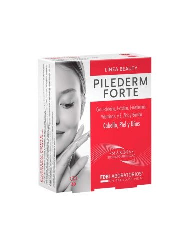 Pilederm 30 Caps | Cuidado Completo de Piel, Cabello y Uñas