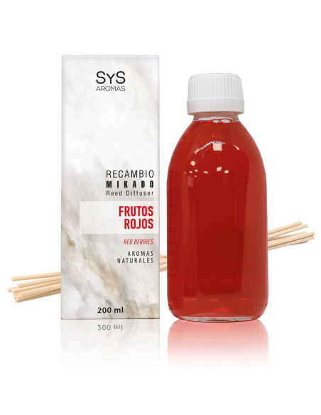 Recambio Mikado Frutos Rojos 200 ml con Palo Sys