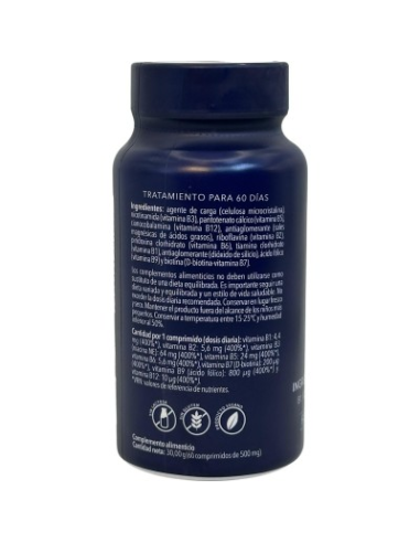 Vitaminas Grupo B (B complex) 60 comprimidos 500mg de Herbora