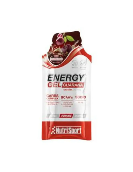 Energy Gel Guaraná Cereza-Cola 24Uds Nutrisport Energía rápida