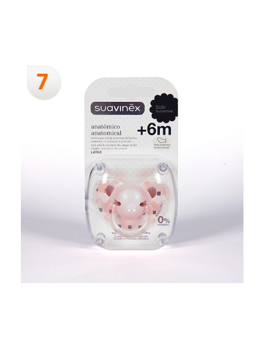 Chupete Anat Latex 0-6M 1 Unidad de Suavinex