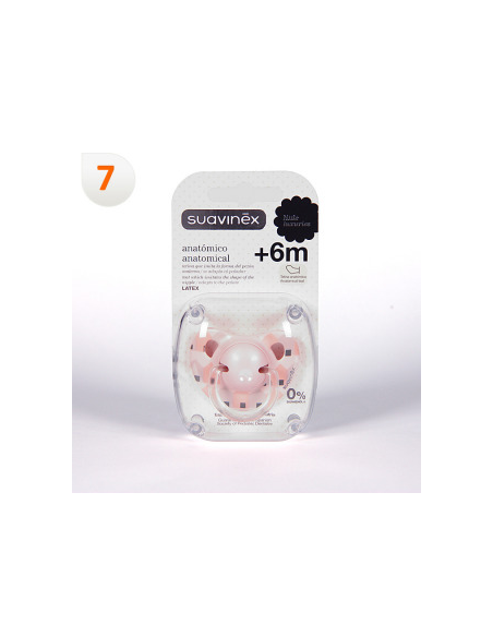 Chupete Anat Latex 0-6M 1 Unidad de Suavinex