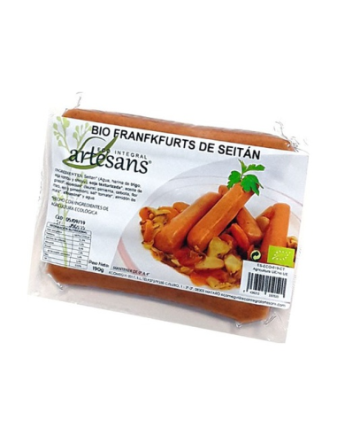 Frankfurt de seitán vegano, saludable y delicioso al instante