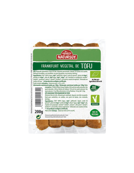 Frankfurt de tofu saludable y delicioso para tus comidas