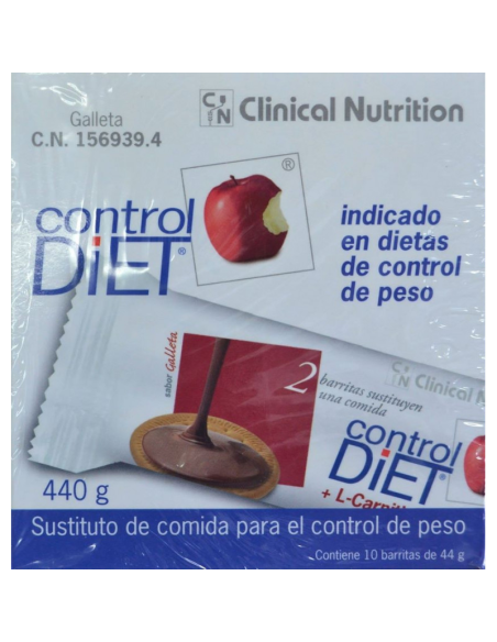 Controldiet Galleta 10 Barritas de Wallax Farma