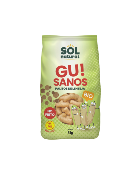 Gusanitos Gu Sanos! Lenteja Bio 75 g Solnatural Saludables