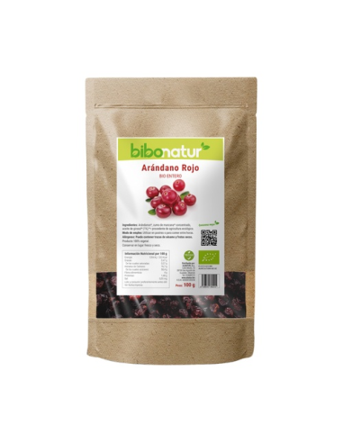 Arándano Rojo con Sirope de Manzana Eco 100g Bibonatur