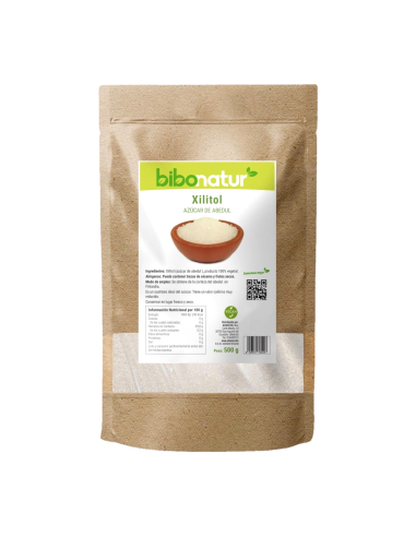 Xilitol 500g Bibonatur | Azúcar de Abedul Natural y Saludable