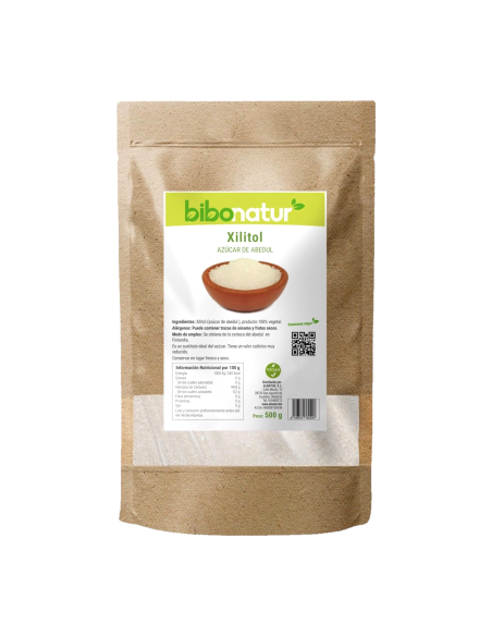 Xilitol 500g Bibonatur | Azúcar de Abedul Natural y Saludable