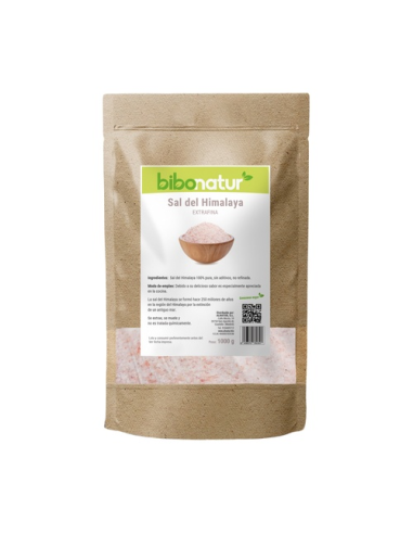 Sal Rosa del Himalaya Fina 1000g Bibonatur  Calidad Premium