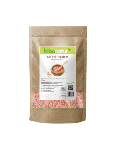Sal Rosa del Himalaya Gruesa 1000g Bibonatur Natural