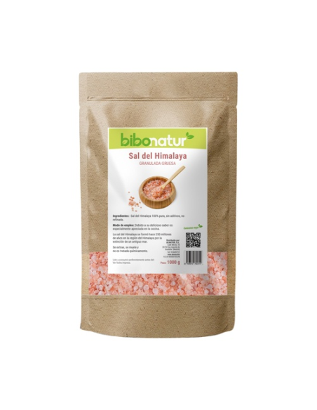 Sal Rosa del Himalaya Gruesa 1000g Bibonatur Natural