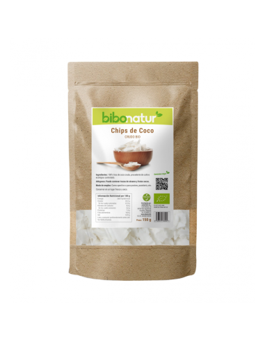Chips de Coco Crudo Bio 150g | Natural y Saludable Bibonatur