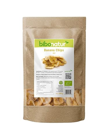 Chips de Banana Bio 200g Bibonatur | Snack Natural Saludable
