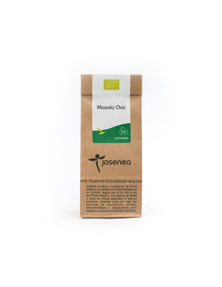 Masala Chai Bio Josenea 10 Pirámides Bolsa Kraft Natural