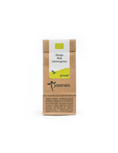 Hinojo, Anís y Lemongrass Bio 50g Bolsa Kraft Josenea