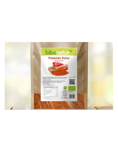Pimentón Dulce Bio en Polvo 150g | Bibonatur Natural