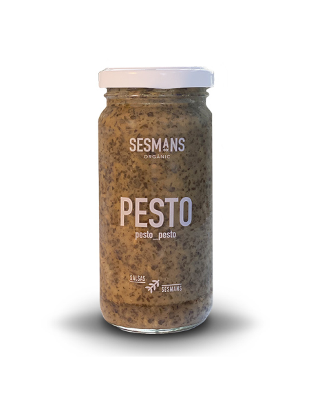 Salsa Al Pesto Vegana Eco 240ml Sesmans  Sabor Natural