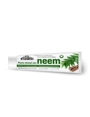 Pasta de Dientes Neem 15 ml Vit.O.Best  Cuidado Natural