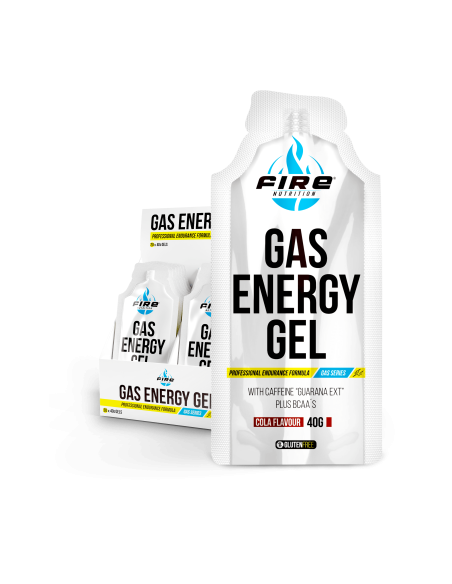 Gas Energy Gel Cafeína Cola 20 Ud. Sin Gluten Fire Nutrition