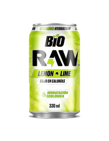 Bebida Isotónica Bio Lima Limón Raw 330 ml Energía Natural