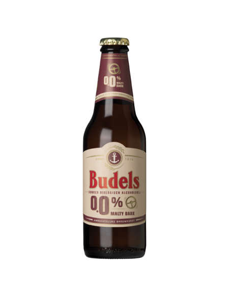 Cerveza Malteada Dark 0% Alcohol Bio Budels Pack 6x30cl