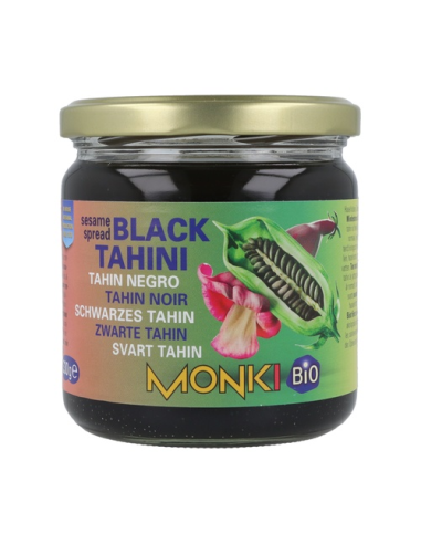 Tahin de Sésamo Negro Bio 330g Sin Sal - Monki Natural