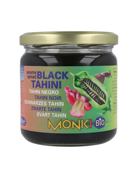 Tahin de Sésamo Negro Bio 330g Sin Sal - Monki Natural
