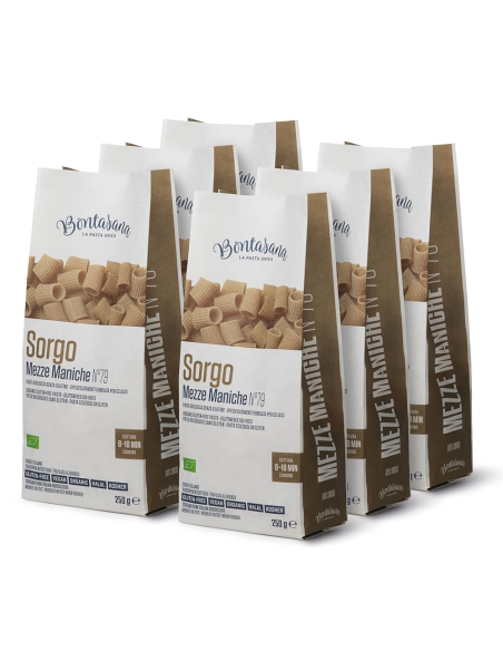 Bontasana Massa Orgânica Sem Glúten Mezze Maniche Sorgo
