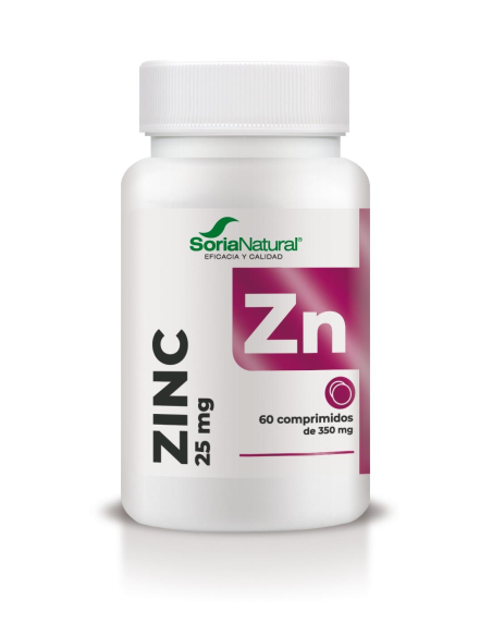 Zinc 60 Comp. Lib. Sostenida Soria Natural  Salud Óptima