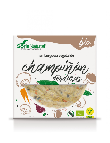 Hamburguesa de Champiñón y Verduras Soria Natural Saludable